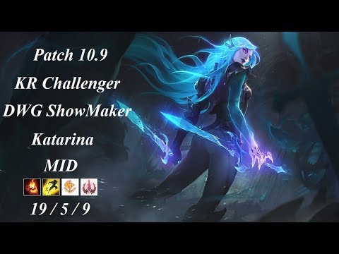 DWG ShowMaker - Katarina vs Galio - SB TolanD - KR Challenger 1285 LP - Patch 10.9