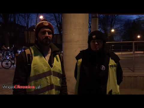 23.02.2019 Oleśnica - świetlny przejazd i brawa dla Edwarda Niczypora