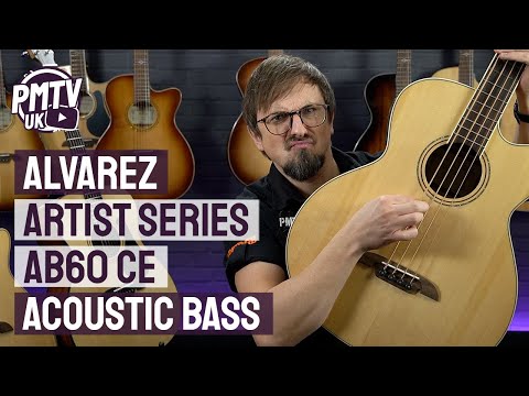 Alvarez Artist Series AB60CE Acoustic-Electric Bass Guitar - Natural Gloss image 7