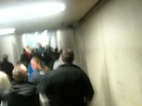 Tunnel na afloop Utrecht - Feyenoord 10-04-2011