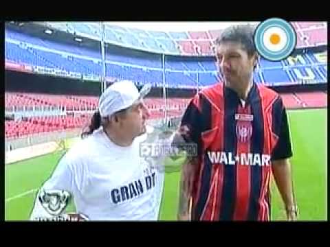 Messi y Tinelli en el  Camp Nou 2009 part1 FUTBOL RETRO TV_(360p)