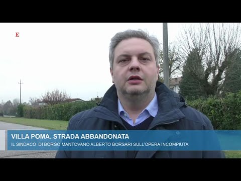 A Villa Poma la strada statale fantasma abbandonata a se stessa