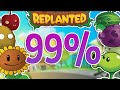 I Did NOT 100 Plants Vs Zombies Replanted