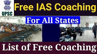 List of Top 10 Free IAS Coaching for All States/Trust/charity For Economically Backward Classes!!!!