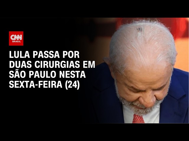Lula viaja a SP para fazer dois procedimentos médicos nesta sexta-feira (24) | CNN NOVO DIA