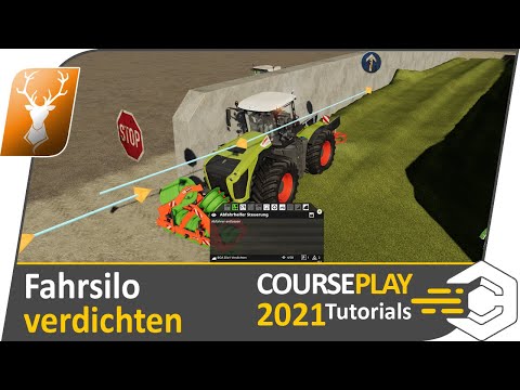 🚜 CoursePlay: Fahrsilo / Durchfahrsilo verdichten // Schritt für Schritt zum Course Play 2021 Profi
