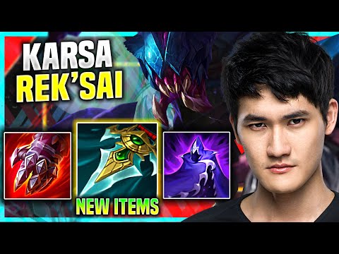 KARSA PICKS REK'SAI WITH NEW ITEM PROWLERS CLAW! - TES Karsa Plays Rek'Sai Jungle vs Elise!