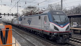 Lots of NJT and Amtrak Trains @ North Elizabeth