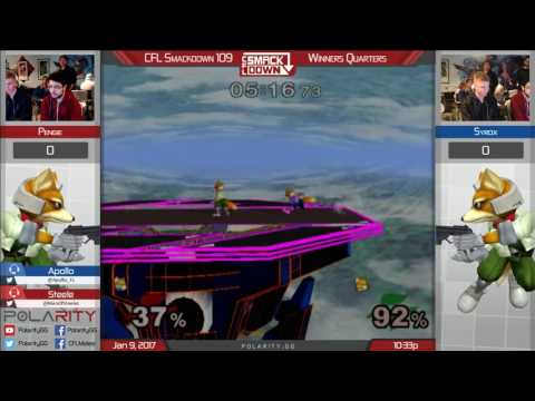 CFL Smackdown 109 Melee - Pengie (Fox) vs Syrox (Blue) - Winners Semis