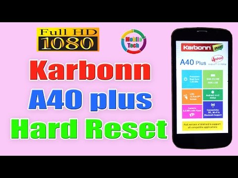 Karbonn A40 Plus Hard Reset | KARBONN A40 PLUS PASSWORD PSTTERN REMOVE | Mobile Tech