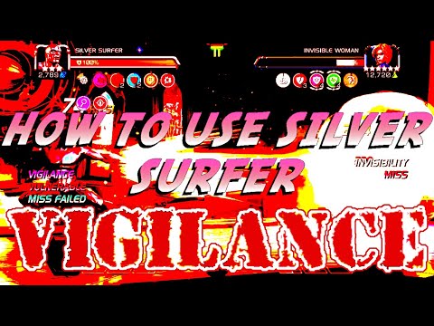 HOW TO USE SILVER SURFER (VIGILANCE) | SS VS INVISIBLE WOMAN GAMEPLAY - Marvel Contest of Champions