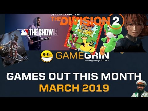Games Out This Month - March 2019 