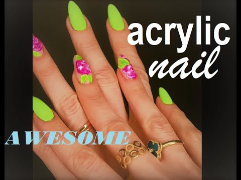 flower acrylic design