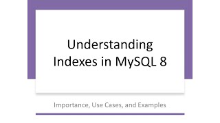 How Indexing Works In MySQL
