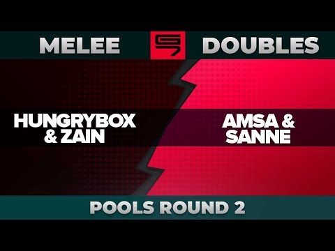 Hungrybox/Zain vs aMSa/Sanne - Pools R2 Winners Quarterfinal: Melee Doubles - Genesis 7