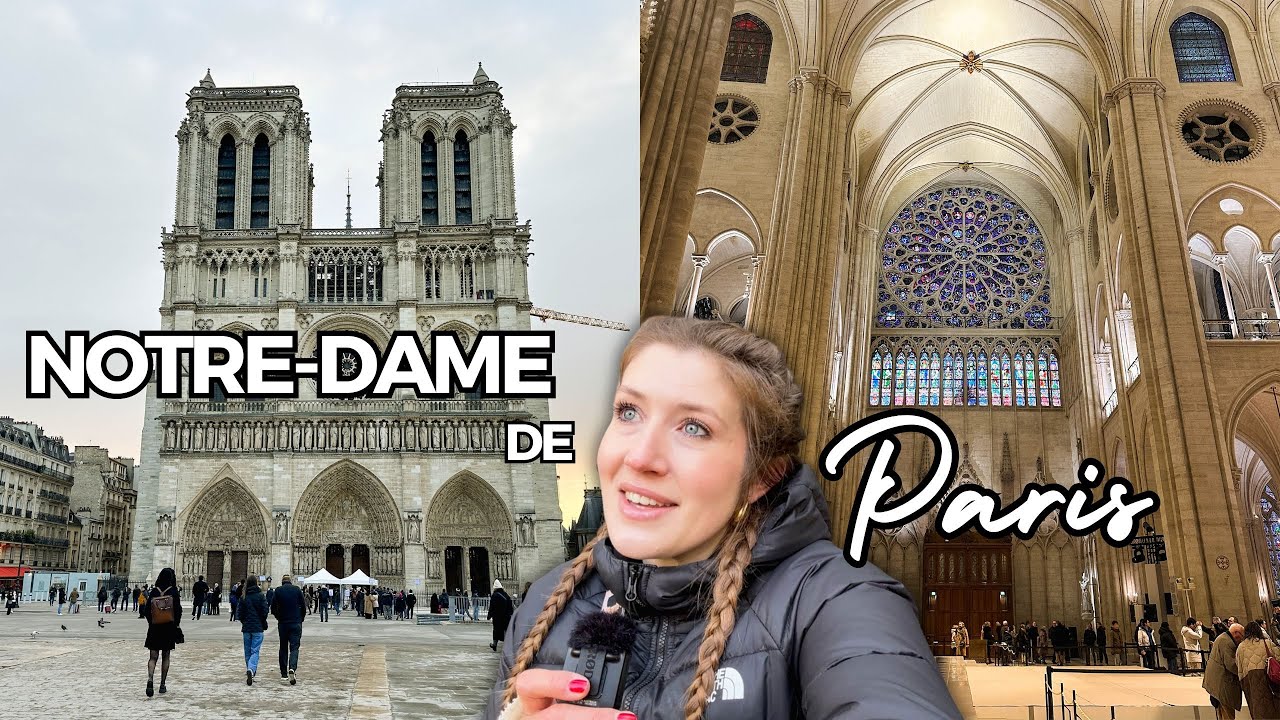 An intrepid explorer ventures into Notre-Dame Cathedral, sharing insights.