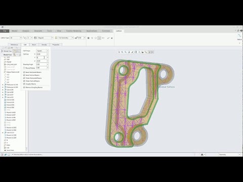 New to Creo 4.0 - Variability control on 3D Lattices