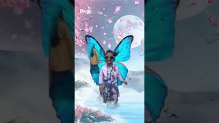 baby girl butterfly wings