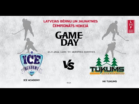 26.11.2022. 12:00  / Ice Academy vs HK Tukums / T/C AKROPOLE SLIDOTAVA