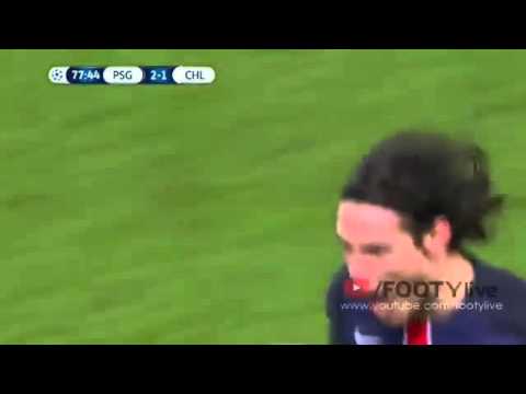 Cavani Goal vs Chelsea [UCL] 2-1 16.02.2016