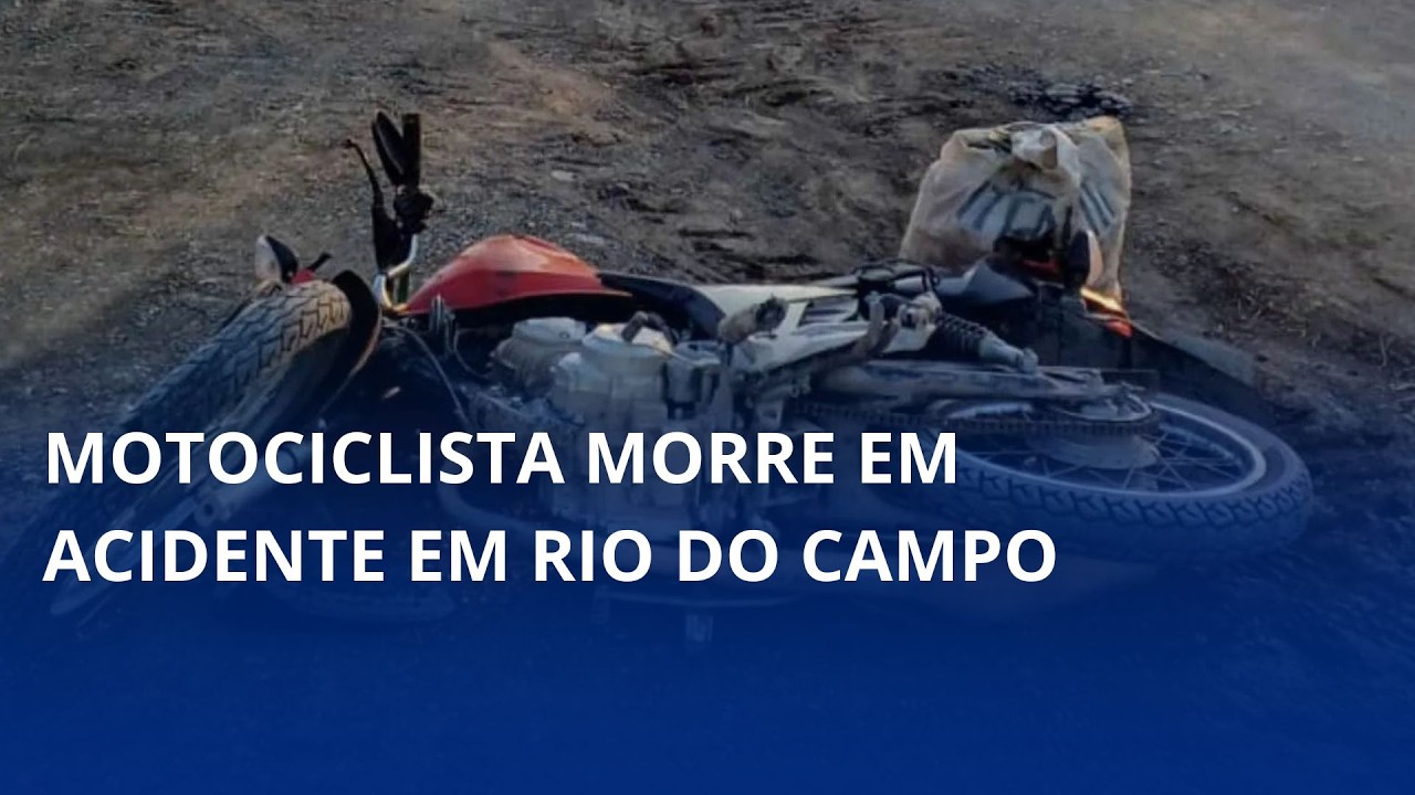 Motociclista morre em acidente em Rio do Campo
