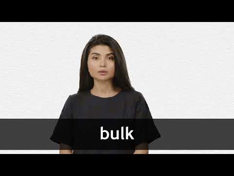 English to Bosnian Meaning of bulk - bulk