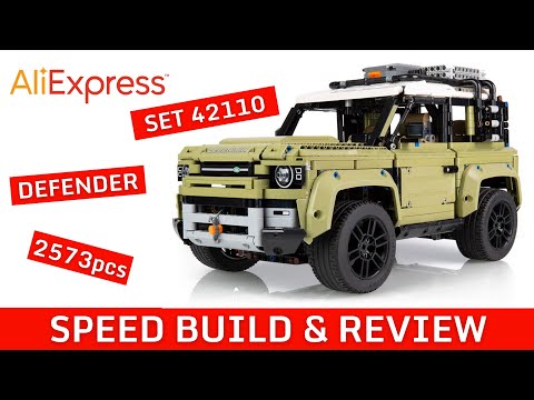 FAKE / CLONE LEGO TECHNIC LAND ROVER DEFENDER SET 42110 FROM ALI EXPRESS, SPEED BUILD AND REVIEW