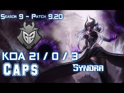 G2 Caps SYNDRA vs VEL'KOZ Mid - Patch 9.20 EUW Ranked
