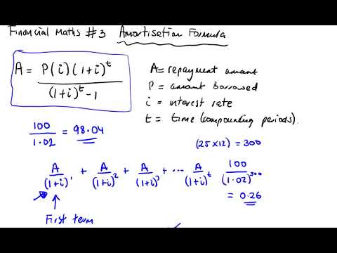 Financial Maths #3 Proof of the Amortisation Formula