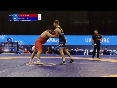 GR 130KG 1/8 Round | Artur Sarkisjan (Cze) Vs Robin Uspenski (Est) | U23 World Championship 2025 