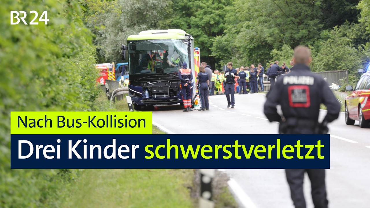 Bus-Kollision in Hebertshausen: Mehrere Kinder verletzt | BR24live
