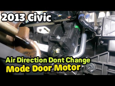 Honda civic 2013 location of mode door, air recirculation, blend door actuators  NO AC or HEAT