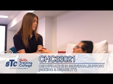 個人照顧三級證書 - 高齡與身心障礙服務 | Skills Training College (Certificate III Individual Support - Ageing and Disability | Skills Training College)