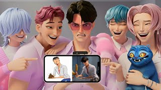 Download lagu Top 15 Funniest Reactions 🤣 With Jinu Abby... | K-Pop Demon Hunters Reaction |  SAJA BOYS mp3