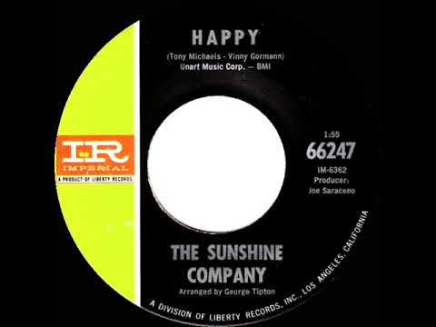 1967 HITS ARCHIVE: Happy - The Sunshine Company (mono 45)