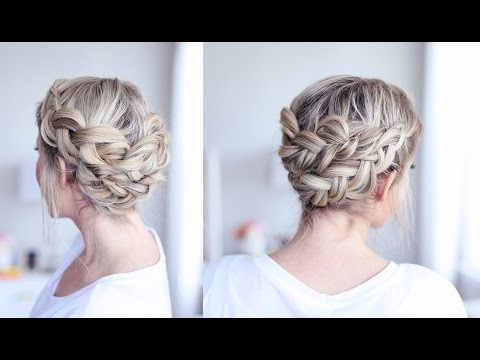 Braided Crown Tutorial for Medium Length Hair