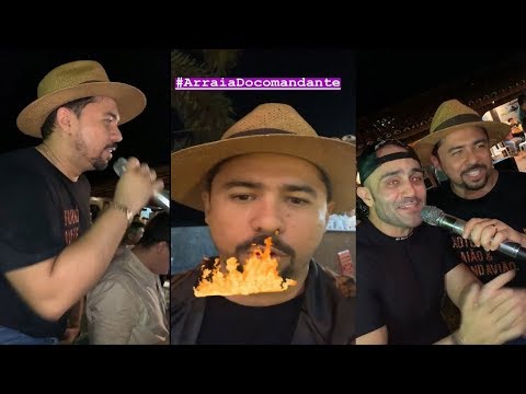 Xand Avião faz o Arraiá do Comandante e comemora o São João com amigos