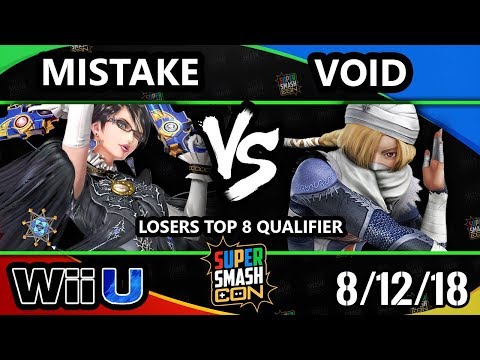 SSC 2018 Smash 4 - EMG | Mistake (Bayonetta) Vs. CLG | Void (Sheik) Wii U Losers Top 8 Qualifier
