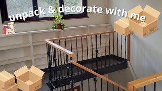 clean, organise & decorate my bookshelf in my new house with me // satisfying and relaxing