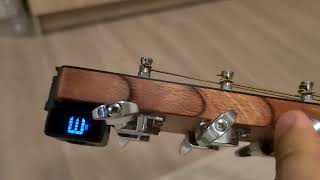 Video thumbnail for D'Addario Accessories Guitar Tuner - Micro Headstock Tuner - Tuner for Acoustic Guitar Review by ITR Reviews