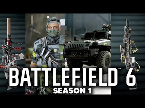 Battlefield 6 - All the New Season 1 Content (New Weapons, Vehicle, Mastery & Skins)