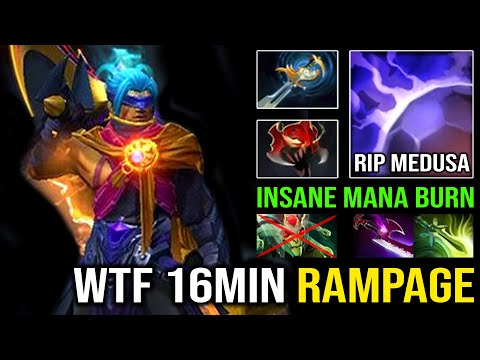 16MIN RAMPAGE First Item Madness Mask Anti Mage | 100% Counter Medusa with Echo Sabre Dota 2