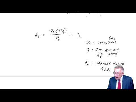 The cost of capital (part 1) - ACCA (AFM) lectures