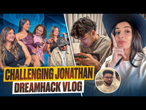 JONATHAN 1v4 + MY FIRST DREAMHACK HYDERABAD VLOG