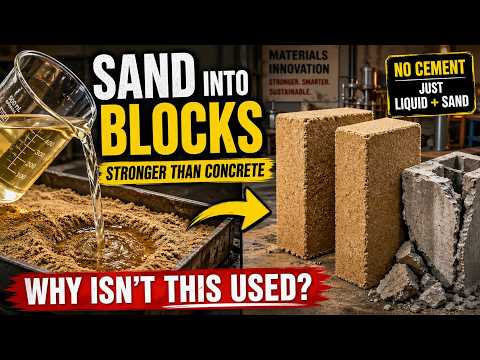 This Liquid Turns Sand Into Blocks. Stronger Than Concrete. Why Isn’t This Used?