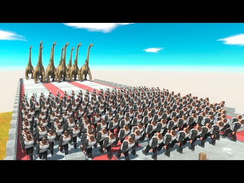 100X Slow Mo Protect Pig On The Bridge ► Animal Revolt Battle Simulator