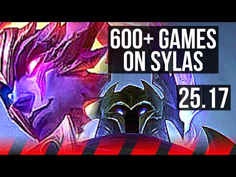 SYLAS vs MORDEKAISER (TOP) | 7 solo kills, Legendary, 16/3/4, 600+ games | KR Master | 25.17