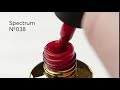 FOX SHOT Spectrum gel varnish No. 038 (red-raspberry, enamel), 5 ml