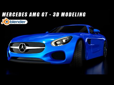 How to Make Mercedes AMG GT Car in Blender 2.8 - 3D Modeling Tutorial Part 6