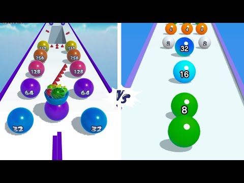 Ball Merge 2048 vs Ball Run 2048 Merge Number🎱🎱🎱Walkthrough Max Gameplay BB0099